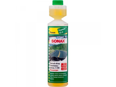 Стеклоомыватель "SONAX" 373141 концентрат 1:100, лимон, 250 мл