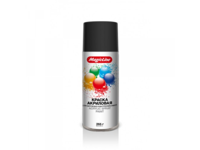 Краска черная глянцевая (265г) RAL 9005, 020 MagicLine