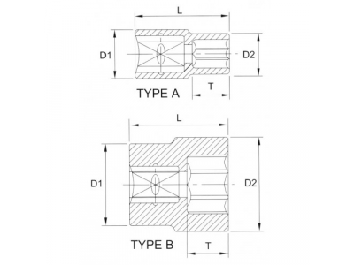 Головка торцевая 12гр. 3/8" 10мм